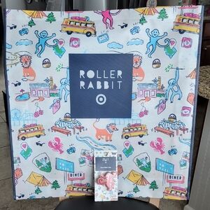 Roller Rabbit X Target Giant Reusable Giveaway Tote And Monkey Claw Hair Clip